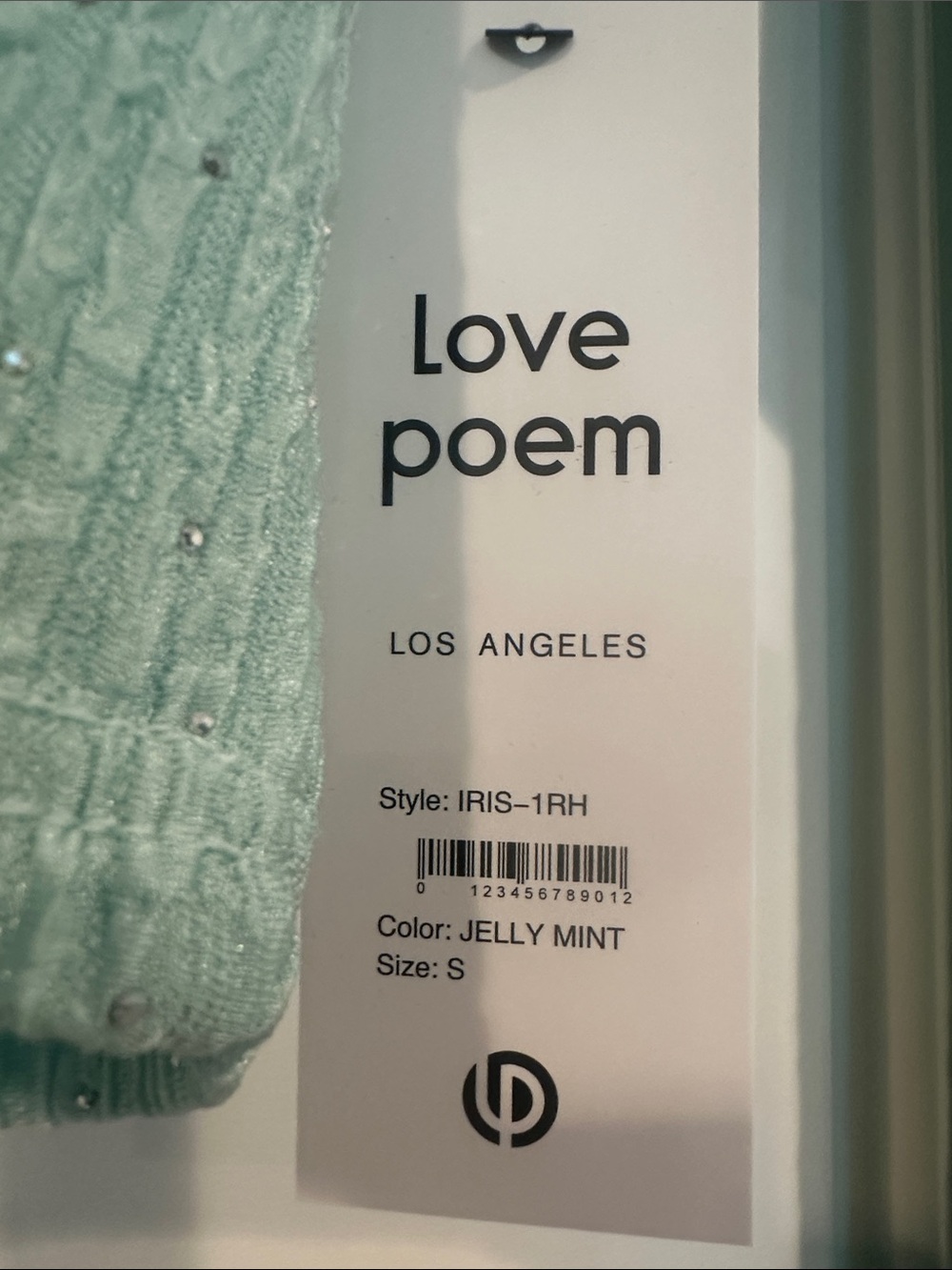 Love Poems Mint Wide-Leg Sparkle Trousers Set - Picture 2 of 8
